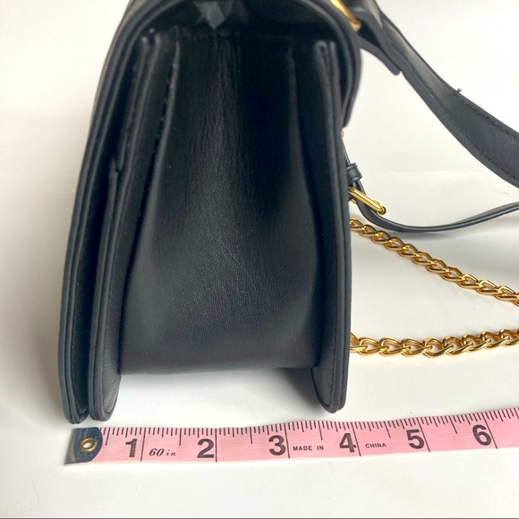 NWT Badgley Mischka Crossbody bag w/Square Gold Studs - Picture 9 of 11